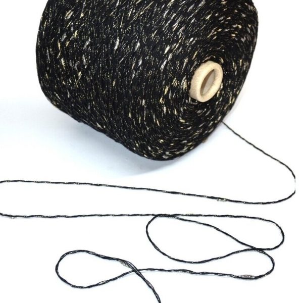 Merino pusvilna ar lurex burbuļiem - Image 3