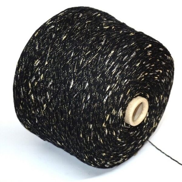 Merino pusvilna ar lurex burbuļiem - Image 2